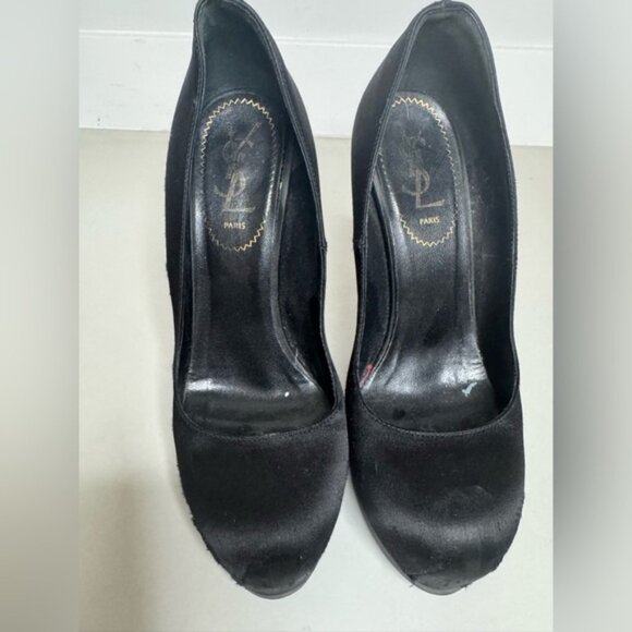 Yves Saint Laurent Tribtoo 80 Pumps – Black Leather – Size 6.5 / EU 36.5 - Picture 8 of 16